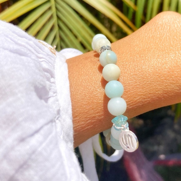 Amazonite Virgo ♍️ Zodiac Bracelet - Picture 2 of 7